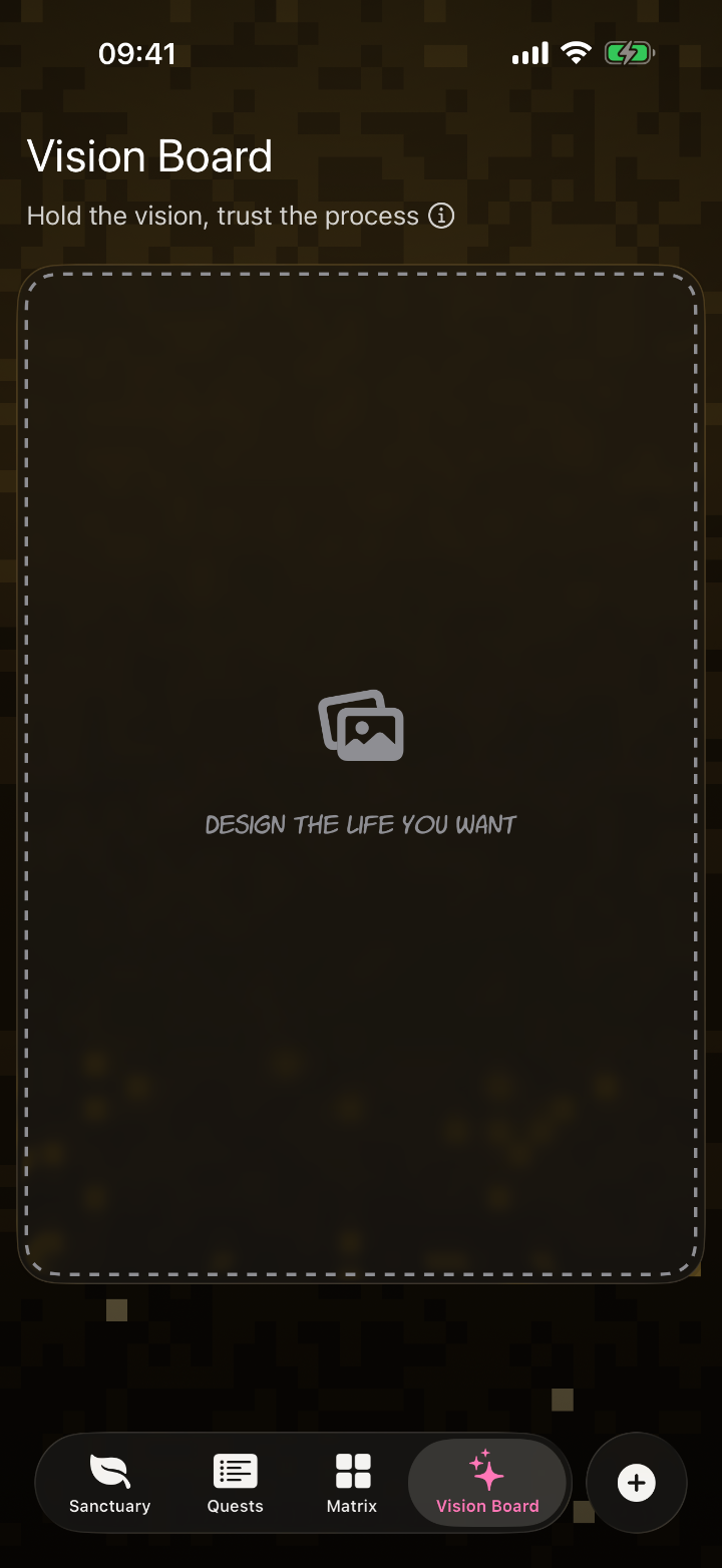 Vision Board screen
